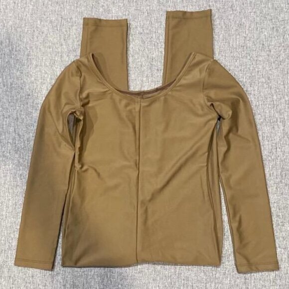 Girls Kids Long Sleeve Spandex One Piece Dance Unitard, Small - Picture 6 of 7